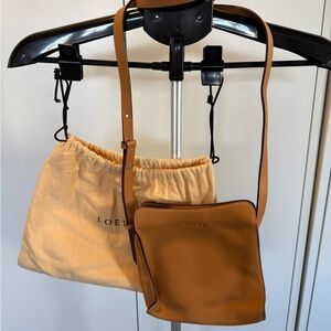 Vintage Loewe Tan Crossbody Bag
